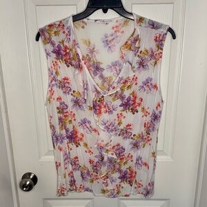NWOT Culture Code Floral Sleeveless Blouse - Multicolor